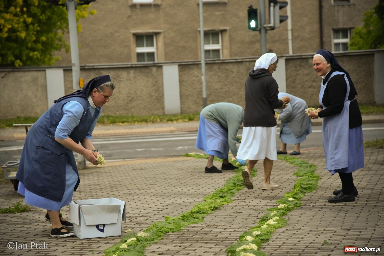 Zdjęcie w galerii na portalu naszraciborz.pl: Przygotowania do procesji Bożego Ciała w parafiach NSPJ i Matki Bożej [FOTO] wiadomości z regionu