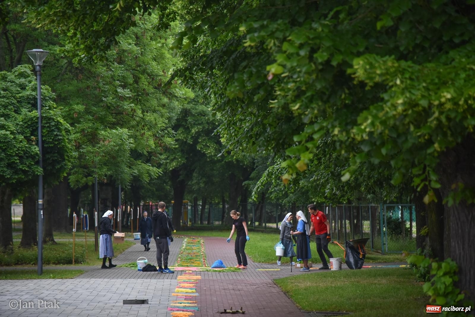 Zdjęcie w galerii na portalu naszraciborz.pl: Przygotowania do procesji Bożego Ciała w parafiach NSPJ i Matki Bożej [FOTO] wiadomości z regionu