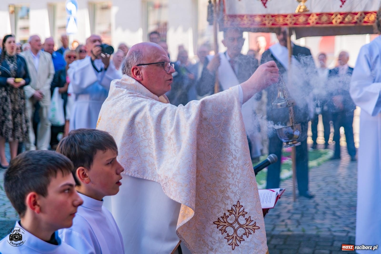 Zdjęcie w galerii na portalu naszraciborz.pl: Procesja Bożego Ciała przeszła ulicami parafii WNMP [FOTO i WIDEO] wiadomości z regionu