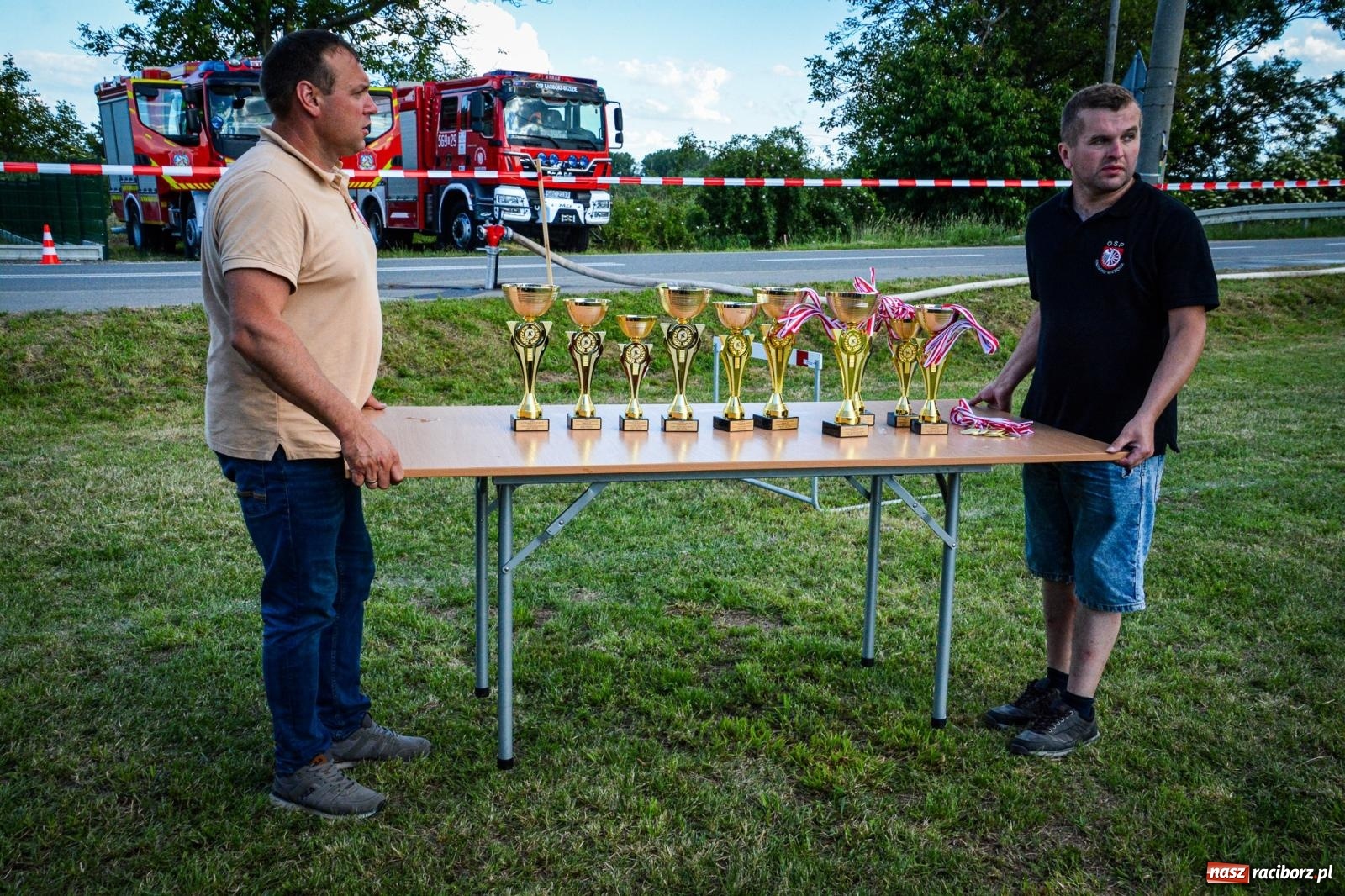 Zdjęcie w galerii na portalu naszraciborz.pl: Hattrick OSP Sudół w miejskich zawodach sportowo-pożarniczych o Puchar Prezydenta Miasta wiadomości z regionu