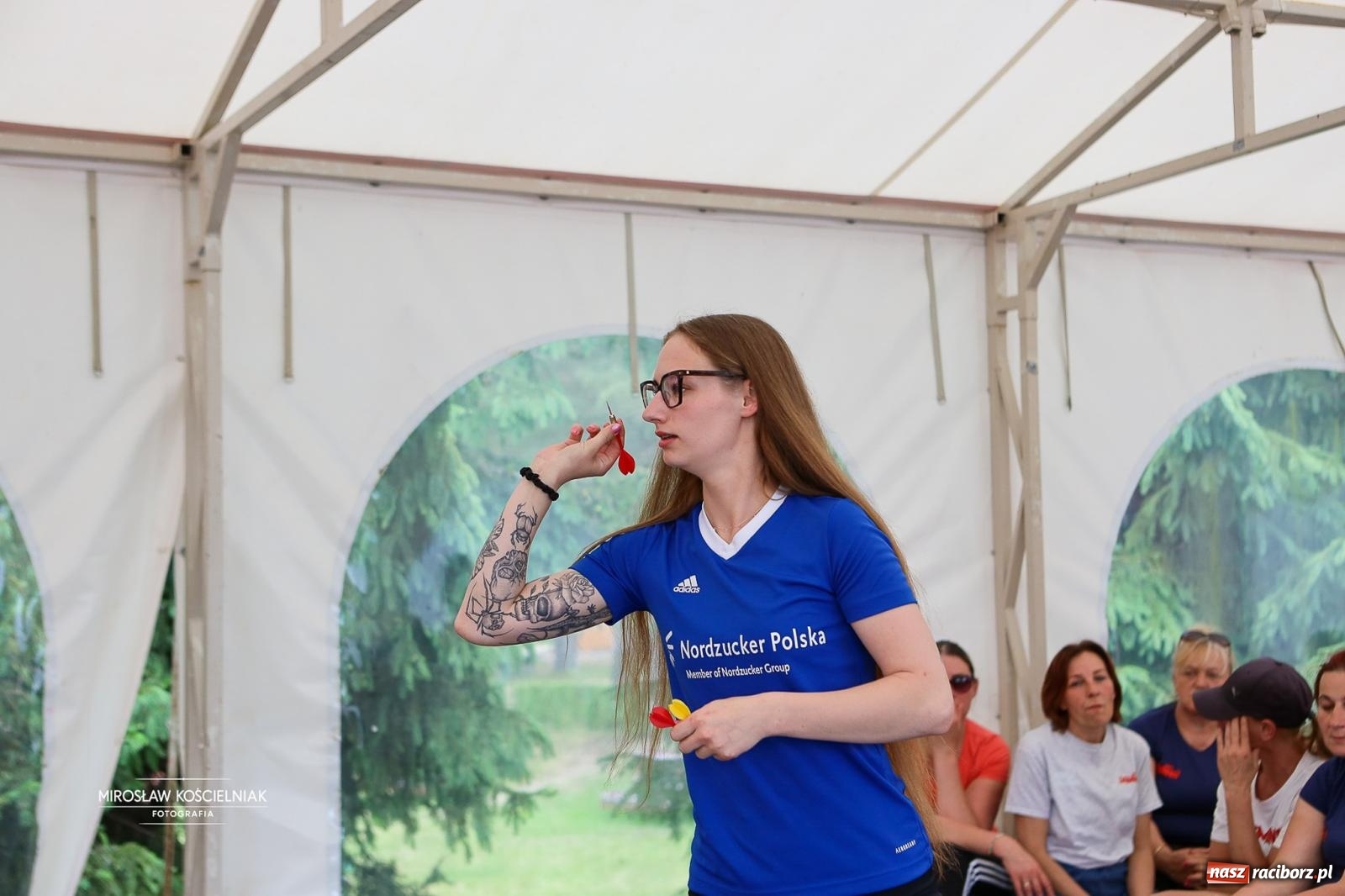 Zdjęcie w galerii na portalu naszraciborz.pl: 27. Spartakiada Sportowa Przemysłu Spożywczego NSZZ Solidarność. Na starcie ekipa z Mieszka wiadomości z regionu