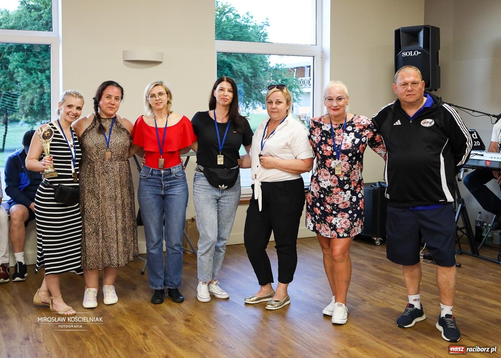 Zdjęcie w galerii na portalu naszraciborz.pl: 27. Spartakiada Sportowa Przemysłu Spożywczego NSZZ Solidarność. Na starcie ekipa z Mieszka wiadomości z regionu