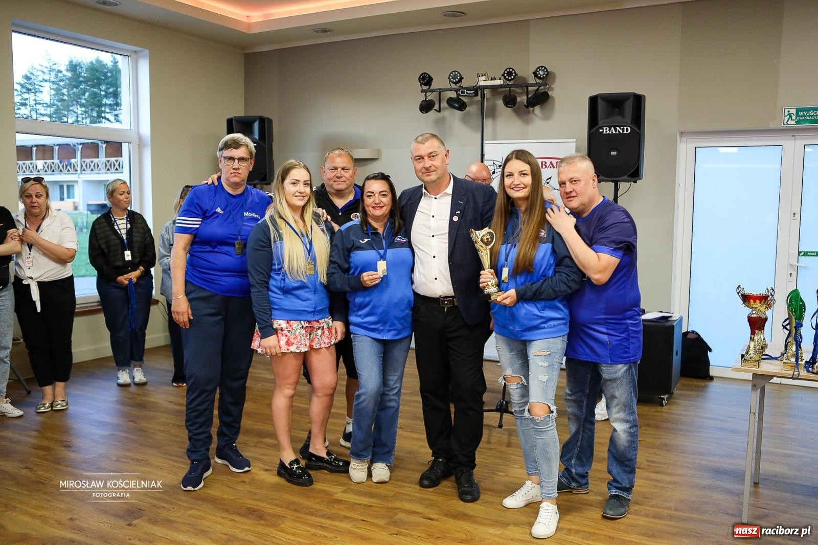Zdjęcie w galerii na portalu naszraciborz.pl: 27. Spartakiada Sportowa Przemysłu Spożywczego NSZZ Solidarność. Na starcie ekipa z Mieszka wiadomości z regionu