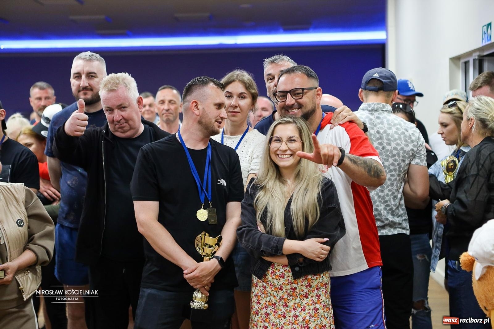 Zdjęcie w galerii na portalu naszraciborz.pl: 27. Spartakiada Sportowa Przemysłu Spożywczego NSZZ Solidarność. Na starcie ekipa z Mieszka wiadomości z regionu