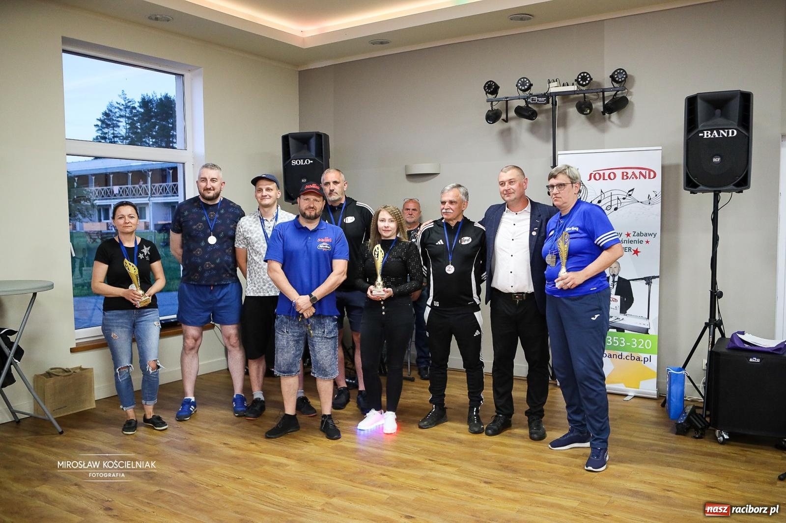 Zdjęcie w galerii na portalu naszraciborz.pl: 27. Spartakiada Sportowa Przemysłu Spożywczego NSZZ Solidarność. Na starcie ekipa z Mieszka wiadomości z regionu