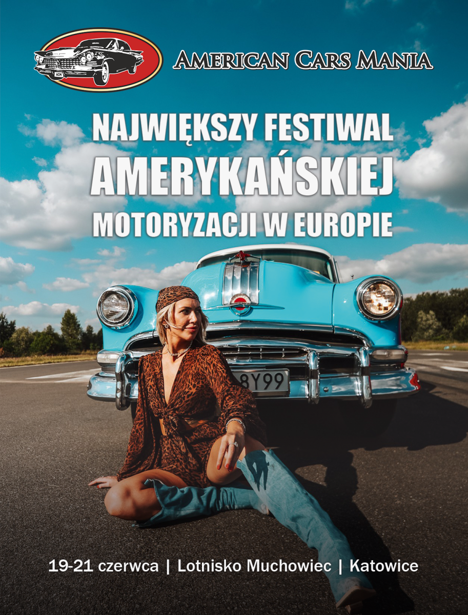 Zdjęcie w galerii na portalu naszraciborz.pl: American Cars Mania, czyli największy festiwal amerykańskiej motoryzacji w Europie. Klasyki i mocne bestie! wiadomości z regionu