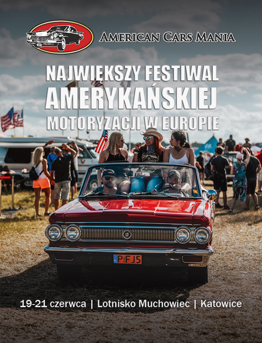 Zdjęcie w galerii na portalu naszraciborz.pl: American Cars Mania, czyli największy festiwal amerykańskiej motoryzacji w Europie. Klasyki i mocne bestie! wiadomości z regionu