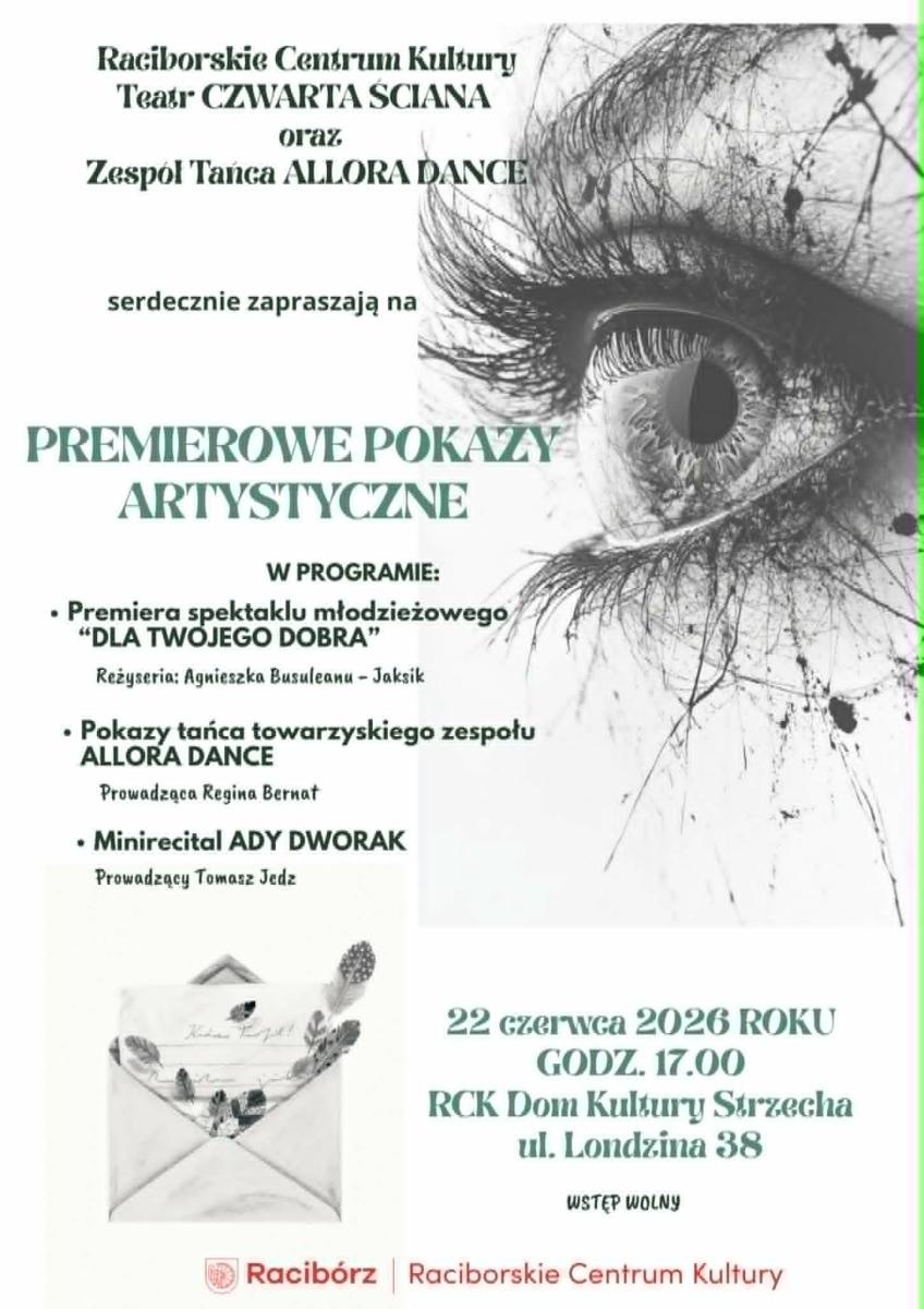 Zdjęcie w galerii na portalu naszraciborz.pl: Premierowe pokazy artystyczne w Strzesze. Teatr, taniec i muzyka na jednej scenie wiadomości z regionu