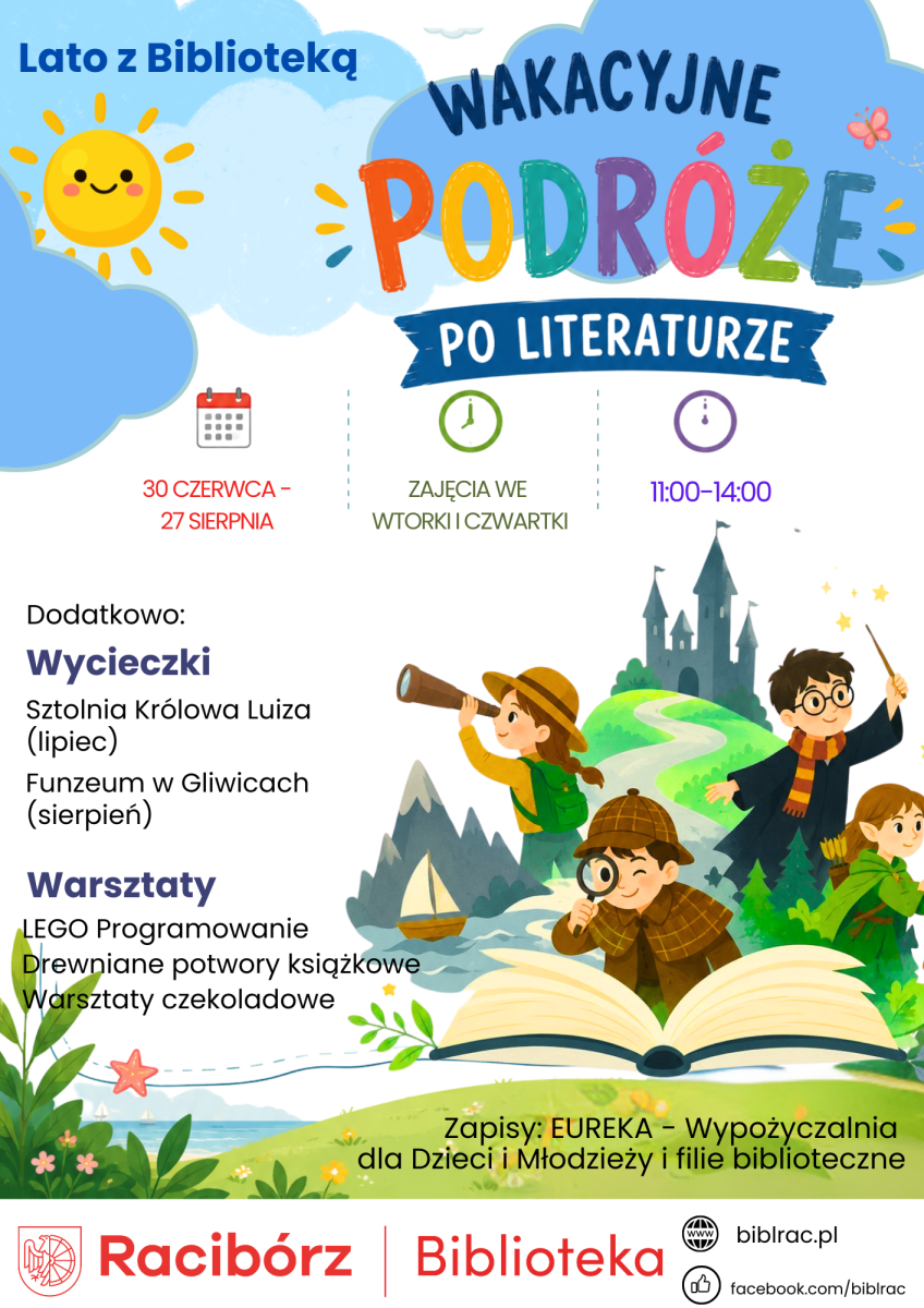 Zdjęcie w galerii na portalu naszraciborz.pl: Spędź lato z raciborską biblioteką [oferta zajęć dla dzieci] wiadomości z regionu