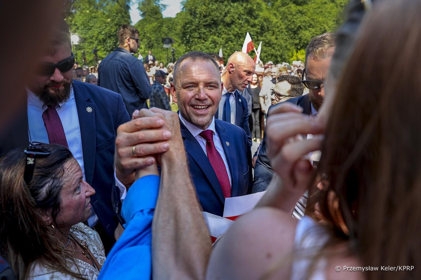 Zdjęcie w galerii na portalu naszraciborz.pl: Narodowy Dzień Powstań Śląskich. Prezydent Karol Nawrocki w gm. Lubomia wiadomości z regionu