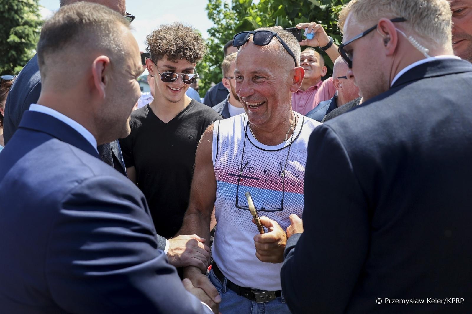 Zdjęcie w galerii na portalu naszraciborz.pl: Narodowy Dzień Powstań Śląskich. Prezydent Karol Nawrocki w gm. Lubomia wiadomości z regionu