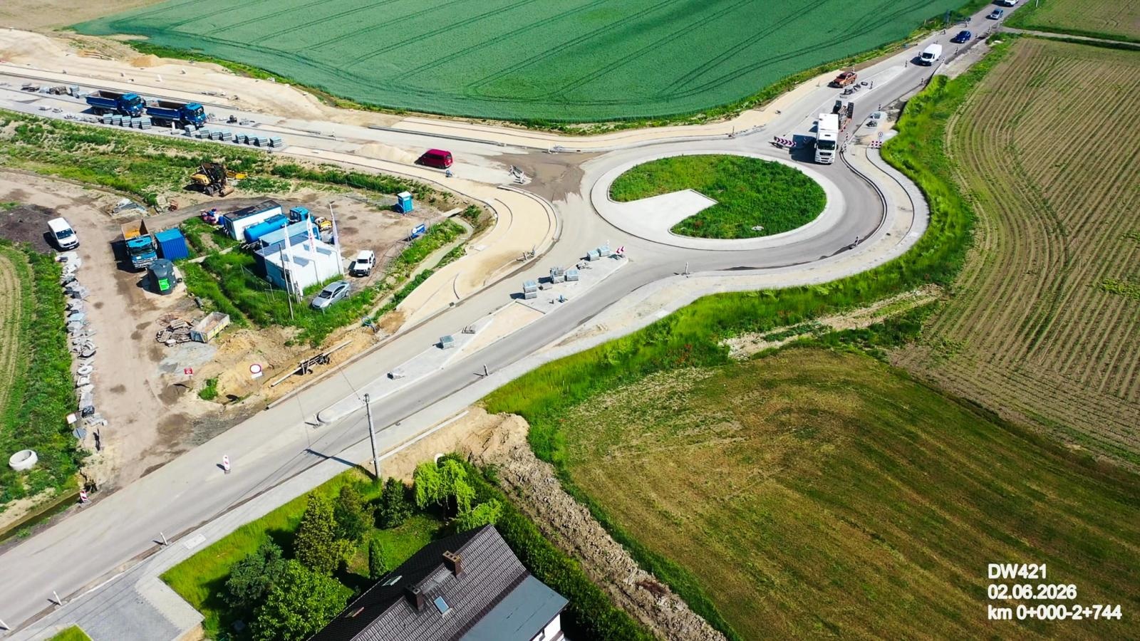 Zdjęcie w galerii na portalu naszraciborz.pl: Nowy most Grzegorzowice–Ciechowice rośnie w oczach. Zaawansowanie prac sięgnęło 90 procent wiadomości z regionu
