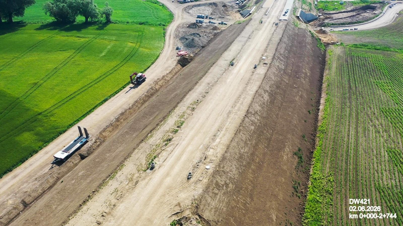 Zdjęcie w galerii na portalu naszraciborz.pl: Nowy most Grzegorzowice–Ciechowice rośnie w oczach. Zaawansowanie prac sięgnęło 90 procent wiadomości z regionu