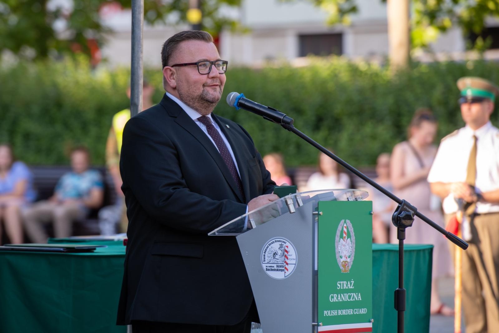 Zdjęcie w galerii na portalu naszraciborz.pl: 22 czerwca funkcjonariusze Śląskiego Oddziału SG uroczyście obchodzili w Opolu 35. rocznicę powstania Straży Granicznej. wiadomości z regionu