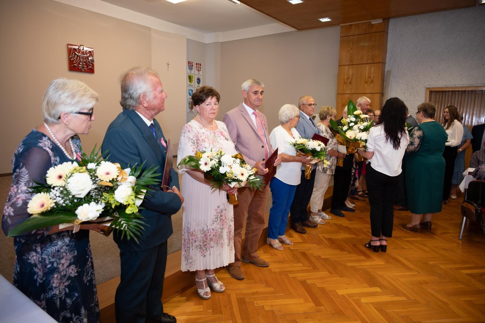 Zdjęcie w galerii na portalu naszraciborz.pl: Złote Gody w Gminie Krzyżanowice. Jubilaci odebrali medale za 50 lat małżeństwa wiadomości z regionu
