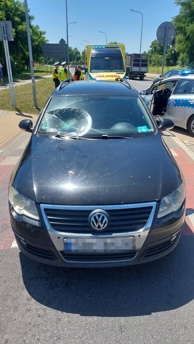 Zdjęcie w galerii na portalu naszraciborz.pl: Na Rybnickiej utrudnienia po zdarzeniu z udziałem rowerzysty wiadomości z regionu