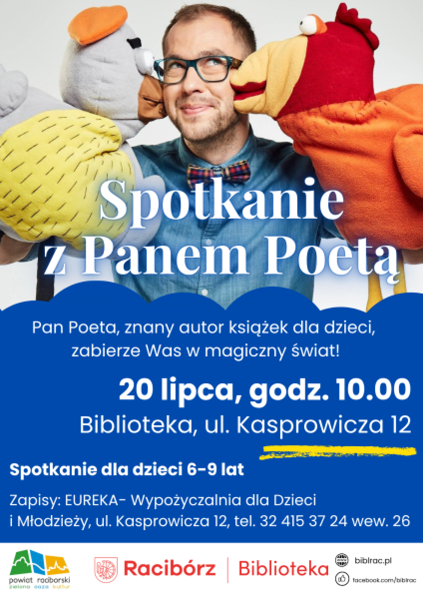 Zdjęcie w galerii na portalu naszraciborz.pl: Magiczne spotkanie z Panem Poetą w raciborskiej bibliotece wiadomości z regionu