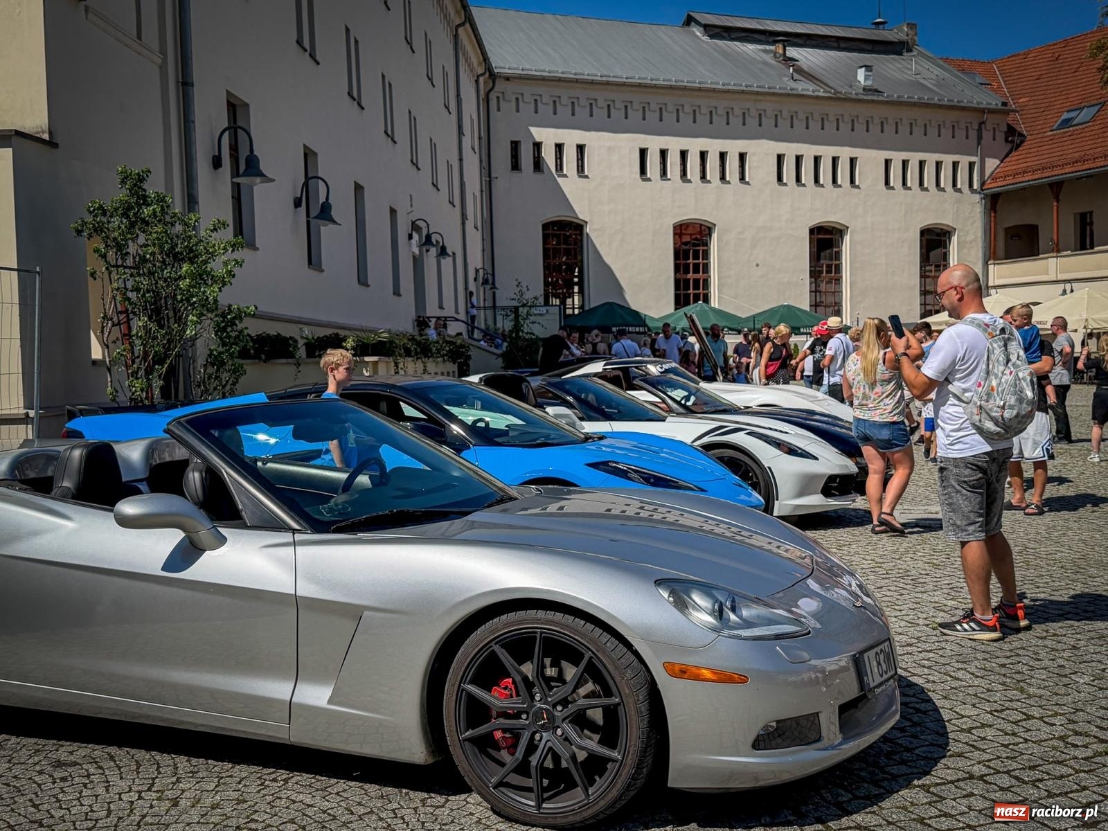 Zdjęcie w galerii na portalu naszraciborz.pl: Corvette od C1 do C8 na Zamku Piastowskim. Amerykańskie legendy motoryzacji przyjechały do Raciborza wiadomości z regionu
