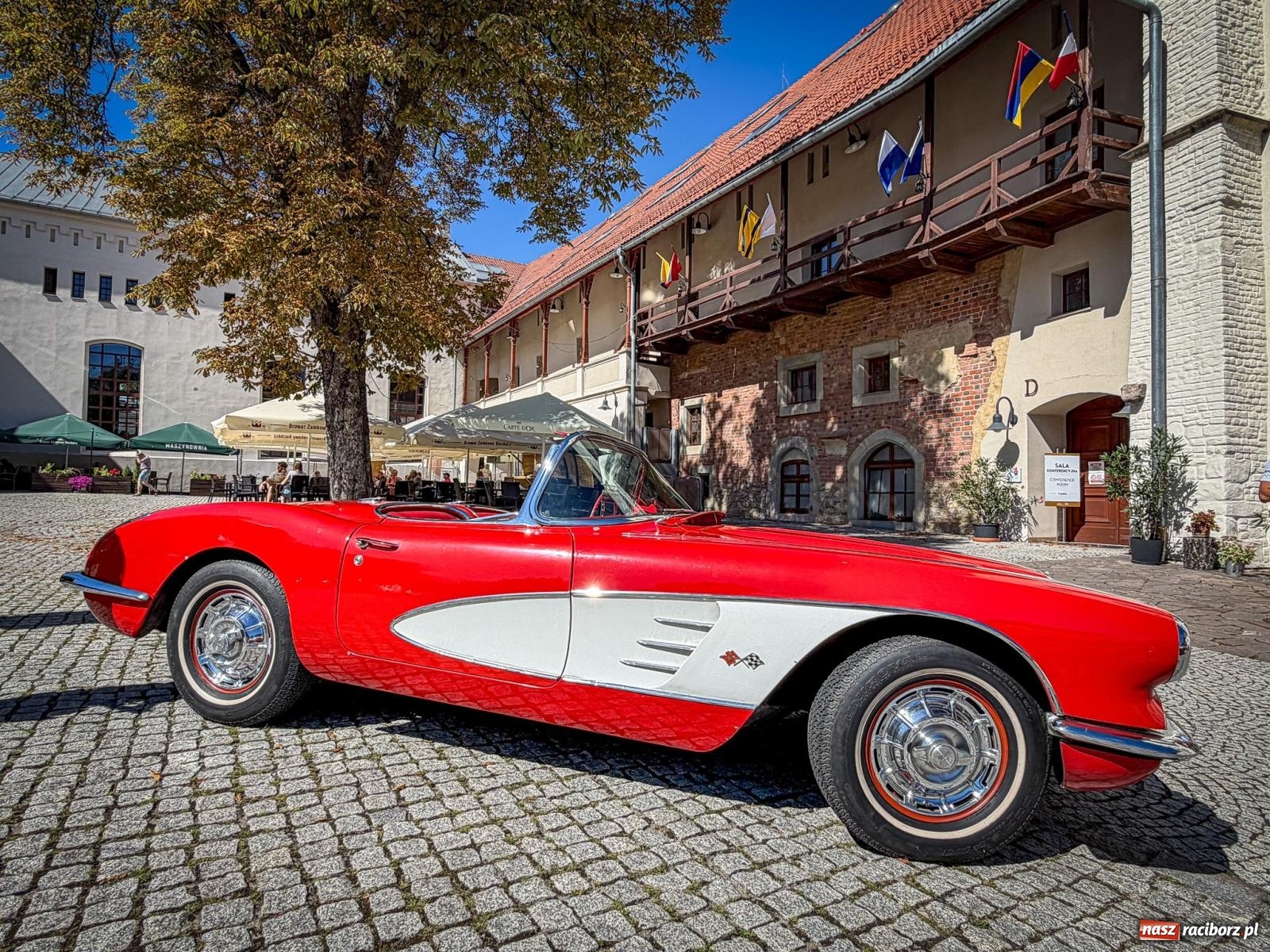 Zdjęcie w galerii na portalu naszraciborz.pl: Corvette od C1 do C8 na Zamku Piastowskim. Amerykańskie legendy motoryzacji przyjechały do Raciborza wiadomości z regionu