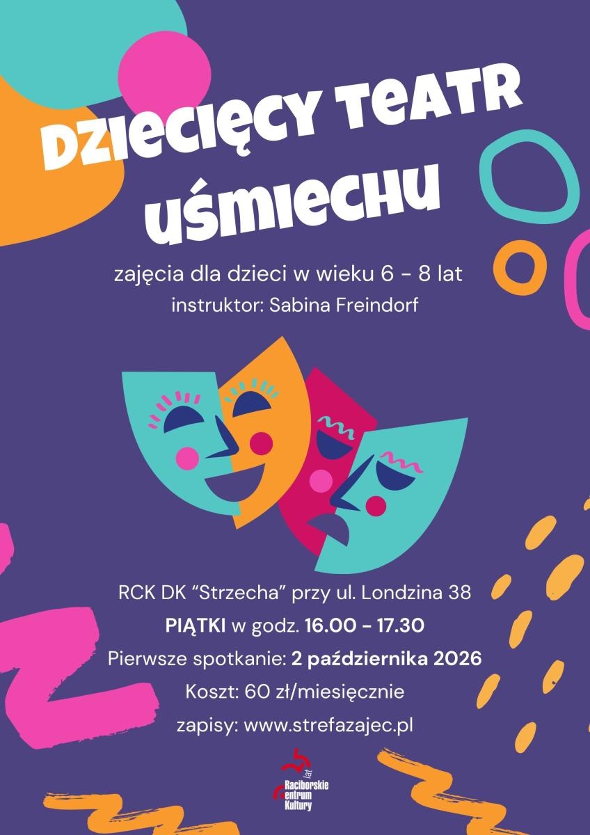 Zdjęcie w galerii na portalu naszraciborz.pl: Raciborskie Centrum Kultury rozpoczyna zapisy na zajęcia artystyczne. Oferta na sezon 2026/2027 wiadomości z regionu