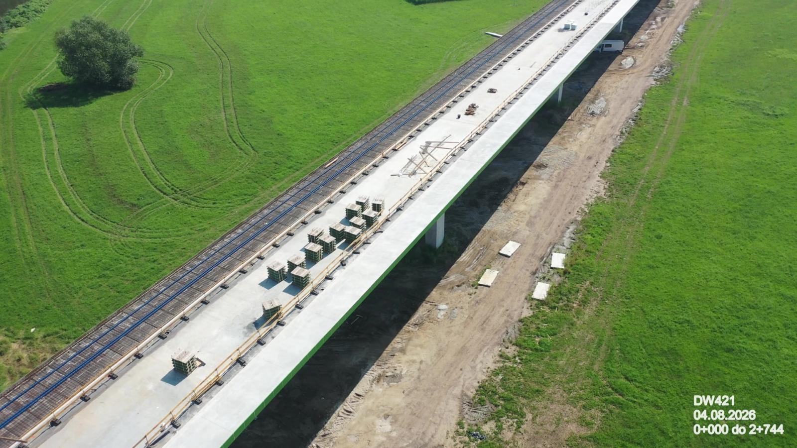 Zdjęcie w galerii na portalu naszraciborz.pl: Most nad Odrą pod Raciborzem na ostatniej prostej. Wielka przeprawa może być gotowa jeszcze w tym roku [FOTO] wiadomości z regionu
