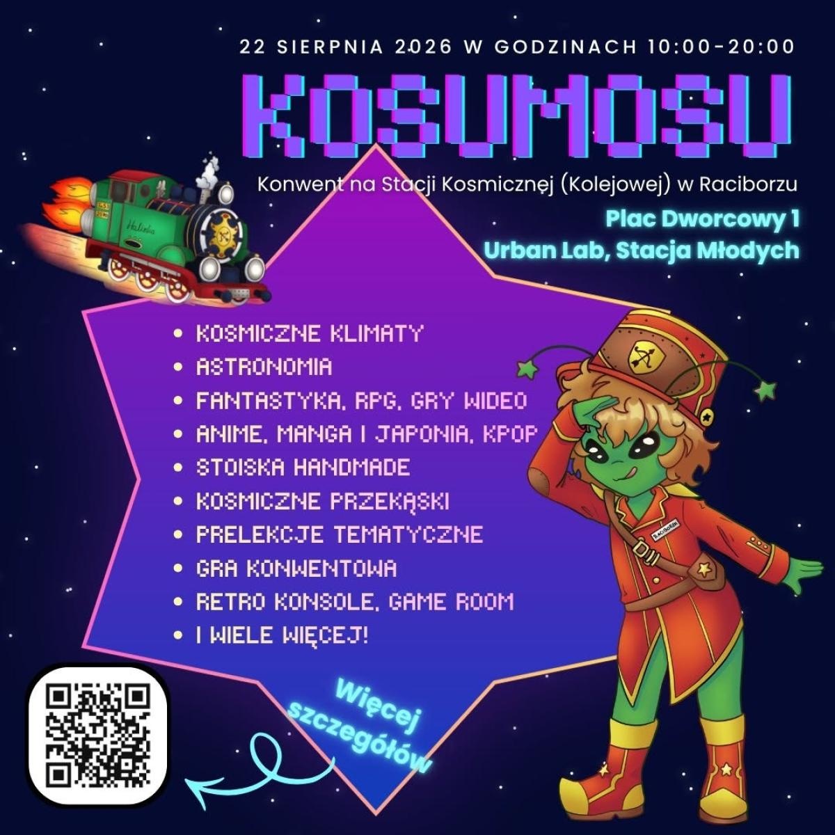 Zdjęcie w galerii na portalu naszraciborz.pl: KOSUMOSU nadciąga! Kosmiczny konwent już 22 sierpnia w Raciborzu wiadomości z regionu