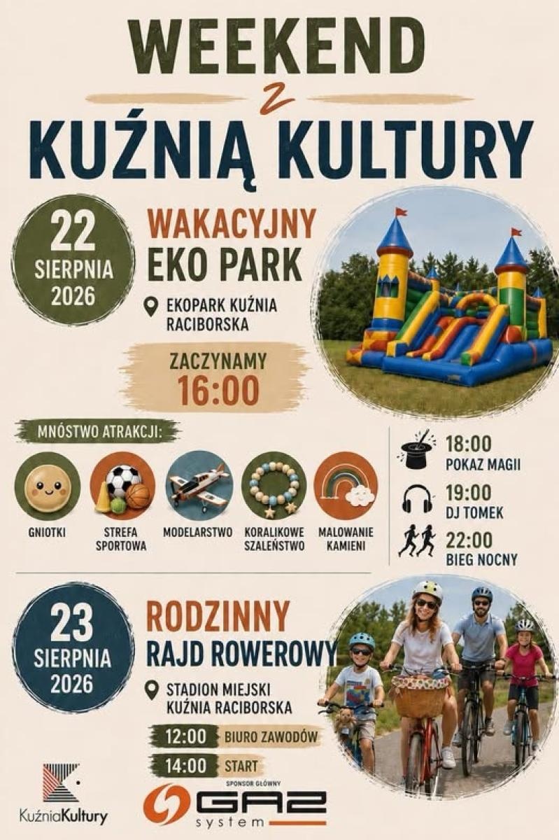 Zdjęcie w galerii na portalu naszraciborz.pl: Co? Gdzie? Kiedy? Nawigator weekendowy wiadomości z regionu