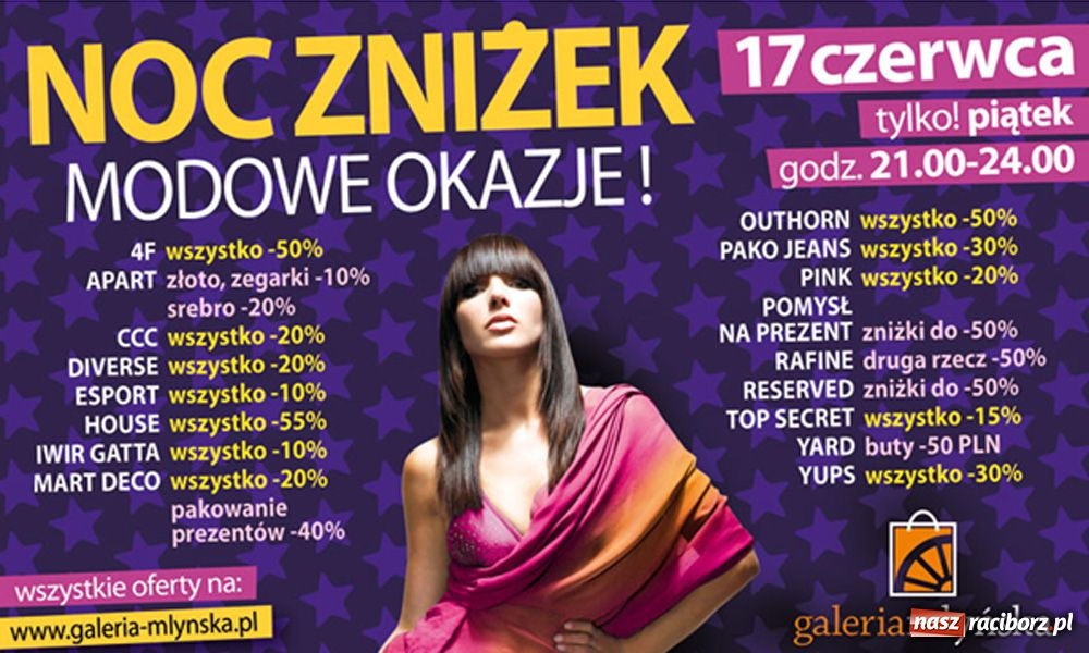 Zdjęcie w galerii na portalu naszraciborz.pl: Noc zniżek dla łowców okazji wiadomości z regionu