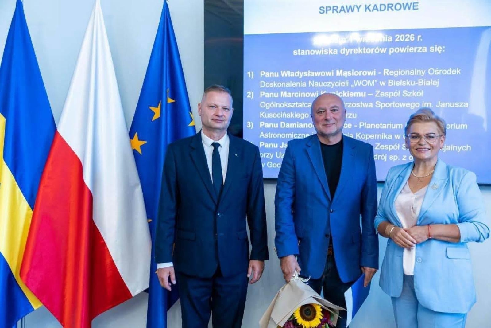 Zdjęcie w galerii na portalu naszraciborz.pl: Marcin Kunicki z kolejną kadencją na stanowisku dyrektora ZSOMS Racibórz wiadomości z regionu