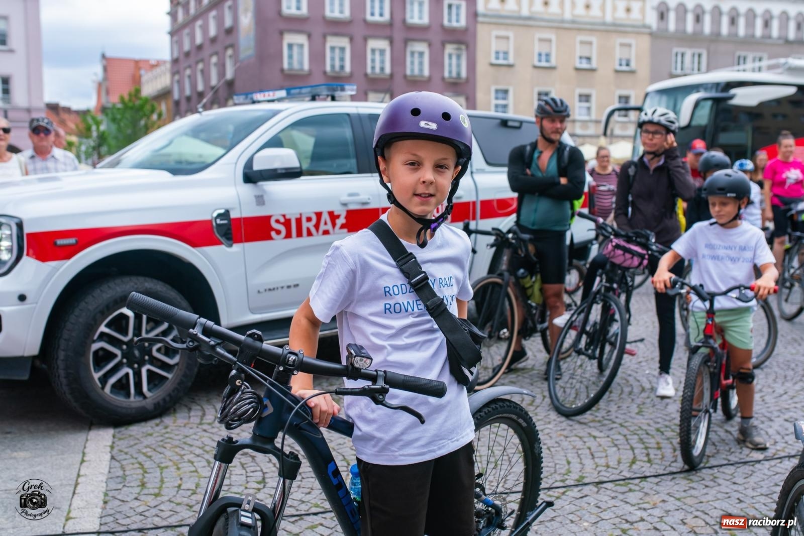 Zdjęcie w galerii na portalu naszraciborz.pl: Rodzinny rajd połączył mieszkańców regionu. Tak wyglądała rowerowa część strażackiego Memoriału [FOTO i WIDEO] wiadomości z regionu