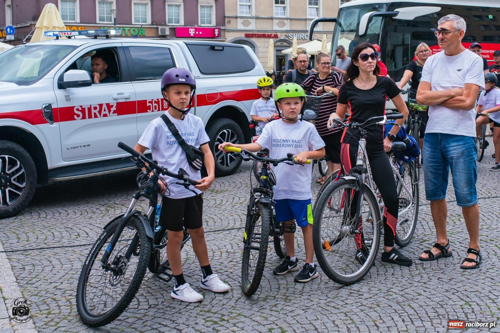 Zdjęcie w galerii na portalu naszraciborz.pl: Rodzinny rajd połączył mieszkańców regionu. Tak wyglądała rowerowa część strażackiego Memoriału [FOTO i WIDEO] wiadomości z regionu