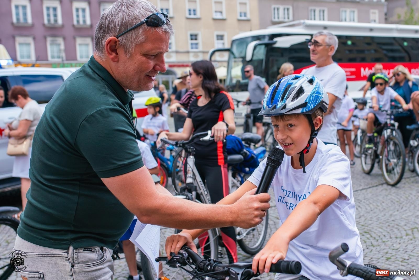 Zdjęcie w galerii na portalu naszraciborz.pl: Rodzinny rajd połączył mieszkańców regionu. Tak wyglądała rowerowa część strażackiego Memoriału [FOTO i WIDEO] wiadomości z regionu