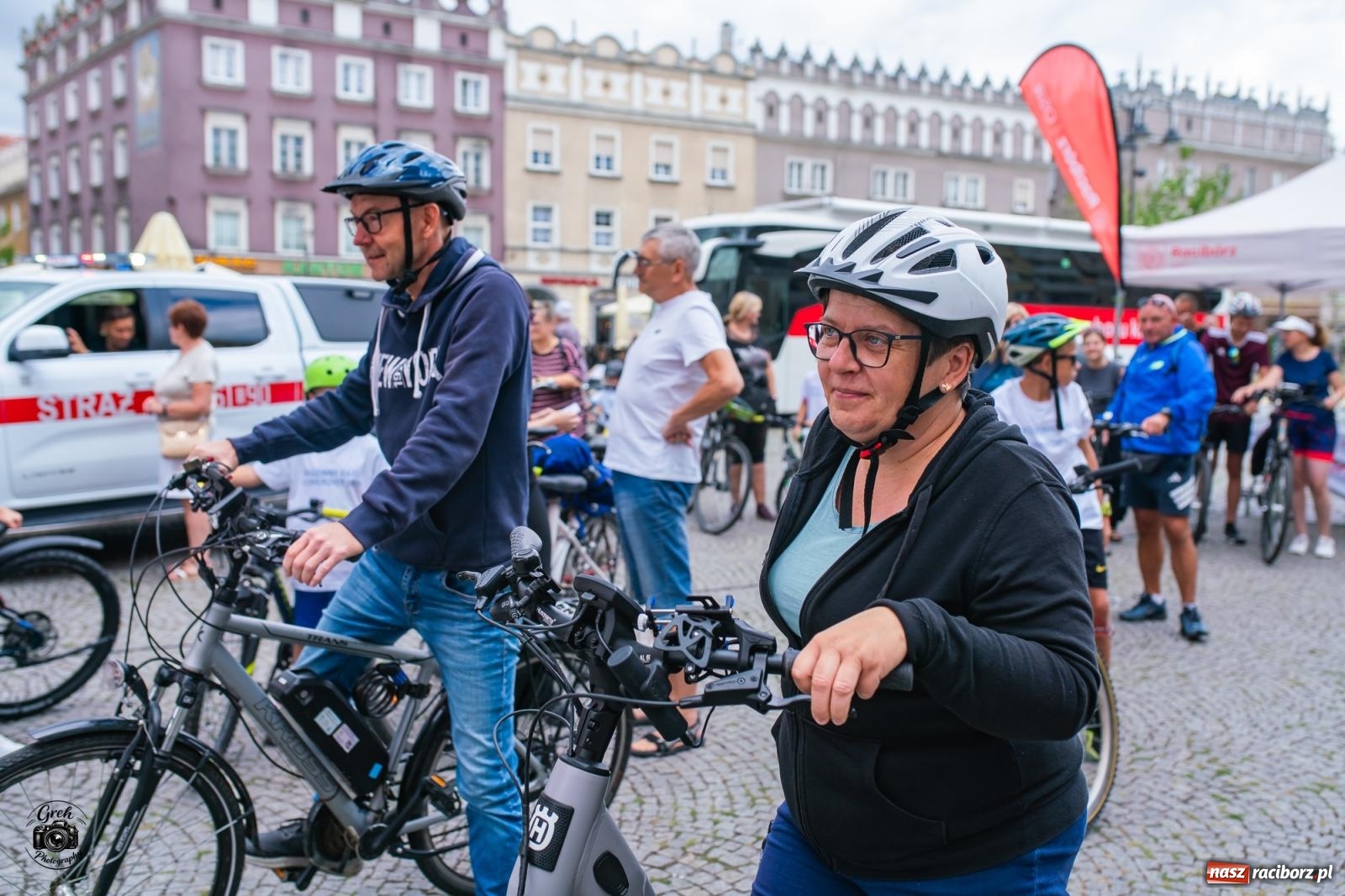 Zdjęcie w galerii na portalu naszraciborz.pl: Rodzinny rajd połączył mieszkańców regionu. Tak wyglądała rowerowa część strażackiego Memoriału [FOTO i WIDEO] wiadomości z regionu