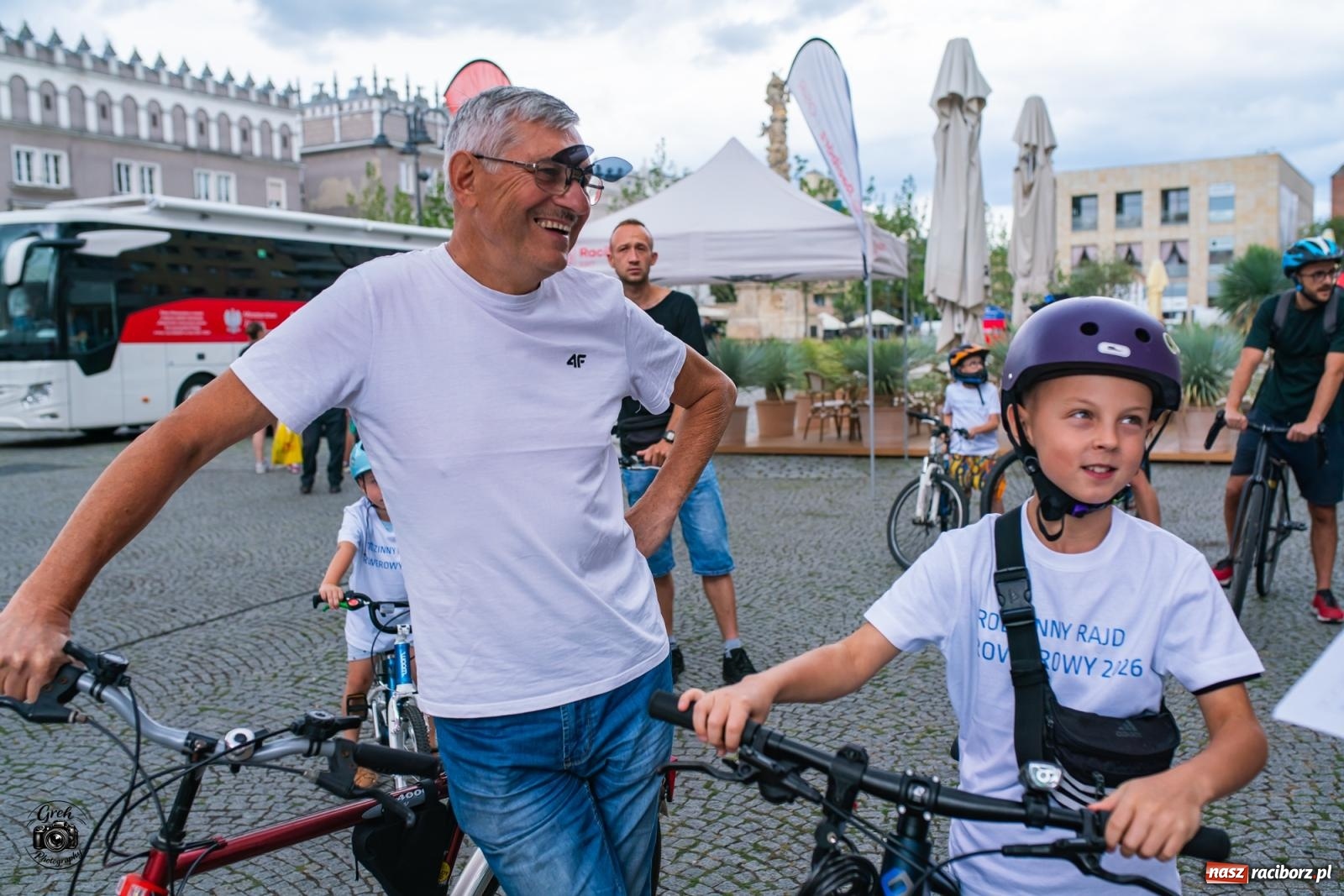 Zdjęcie w galerii na portalu naszraciborz.pl: Rodzinny rajd połączył mieszkańców regionu. Tak wyglądała rowerowa część strażackiego Memoriału [FOTO i WIDEO] wiadomości z regionu
