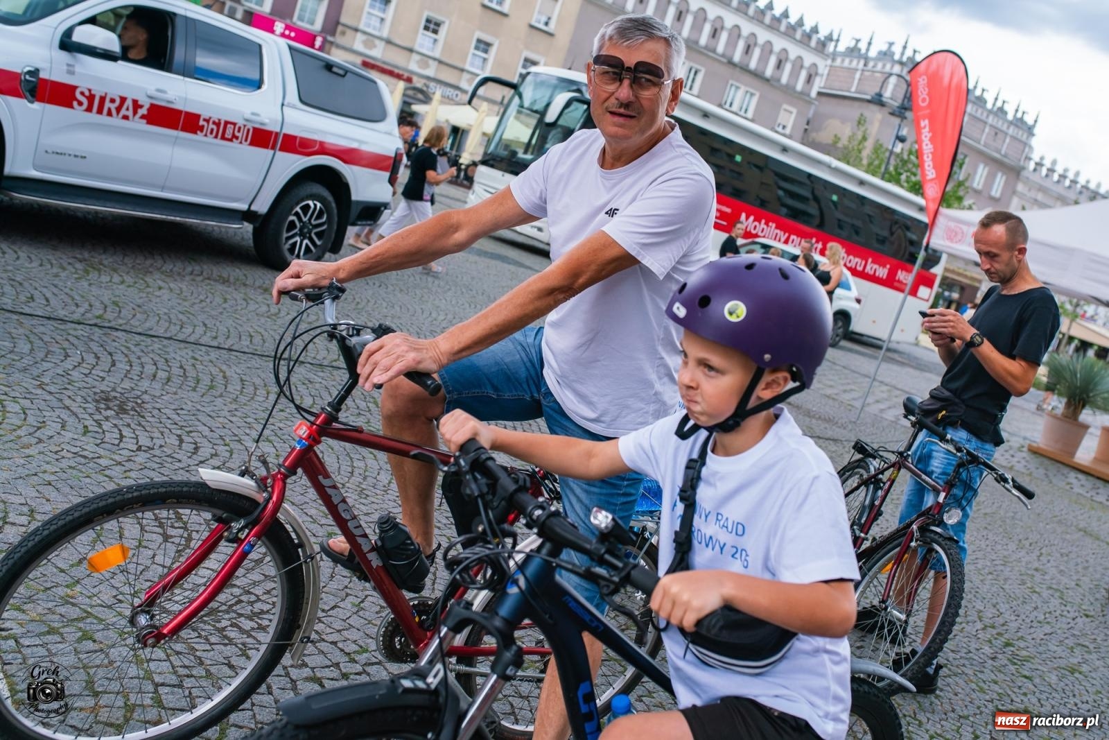 Zdjęcie w galerii na portalu naszraciborz.pl: Rodzinny rajd połączył mieszkańców regionu. Tak wyglądała rowerowa część strażackiego Memoriału [FOTO i WIDEO] wiadomości z regionu