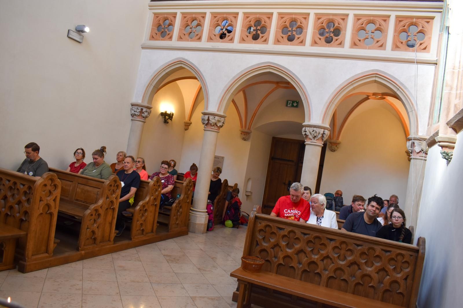 Zdjęcie w galerii na portalu naszraciborz.pl: Górnośląskie Camino zakończyło się w Raciborzu. Pamiątkowa tabliczka zostanie na zamku wiadomości z regionu