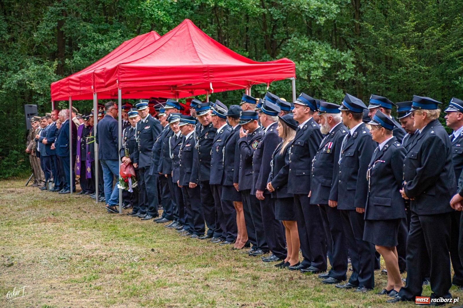 Zdjęcie w galerii na portalu naszraciborz.pl: 34. rocznica pożaru lasów. Hołd dla strażaków, którzy zginęli w walce z żywiołem wiadomości z regionu