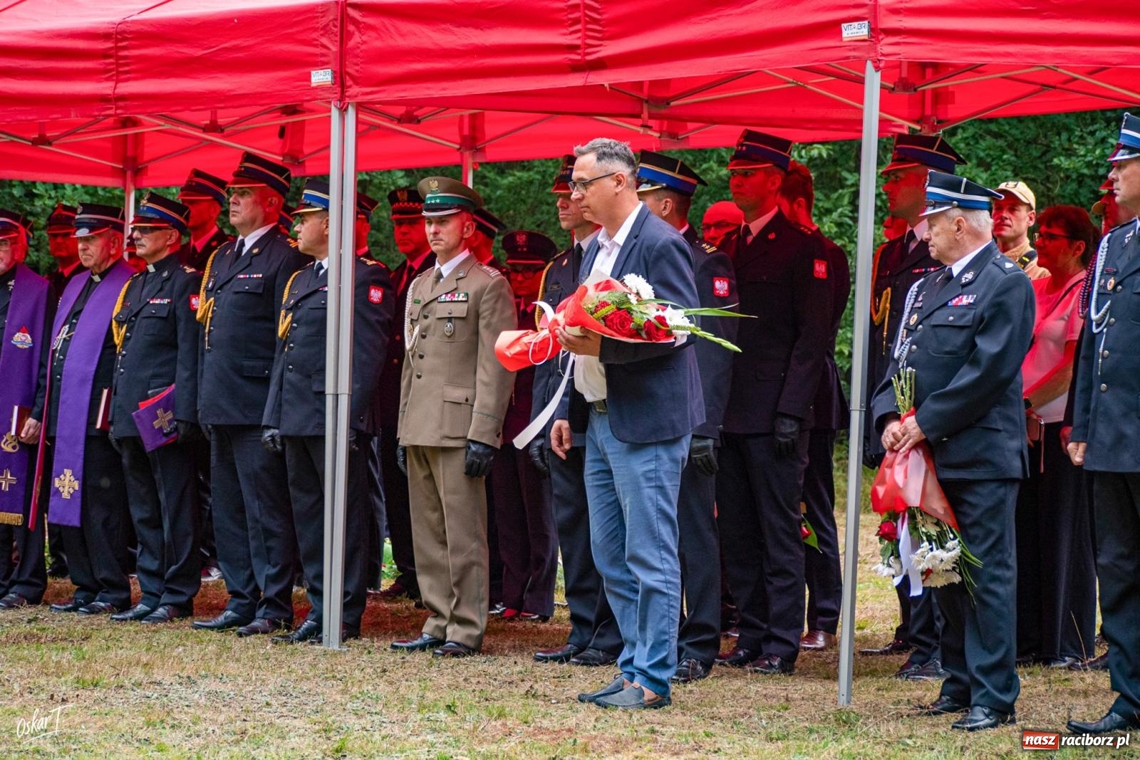 Zdjęcie w galerii na portalu naszraciborz.pl: 34. rocznica pożaru lasów. Hołd dla strażaków, którzy zginęli w walce z żywiołem wiadomości z regionu