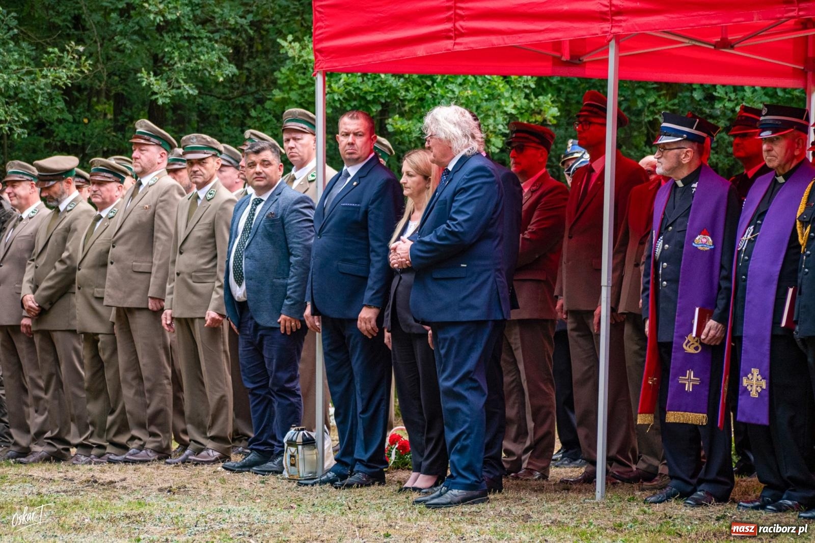 Zdjęcie w galerii na portalu naszraciborz.pl: 34. rocznica pożaru lasów. Hołd dla strażaków, którzy zginęli w walce z żywiołem wiadomości z regionu