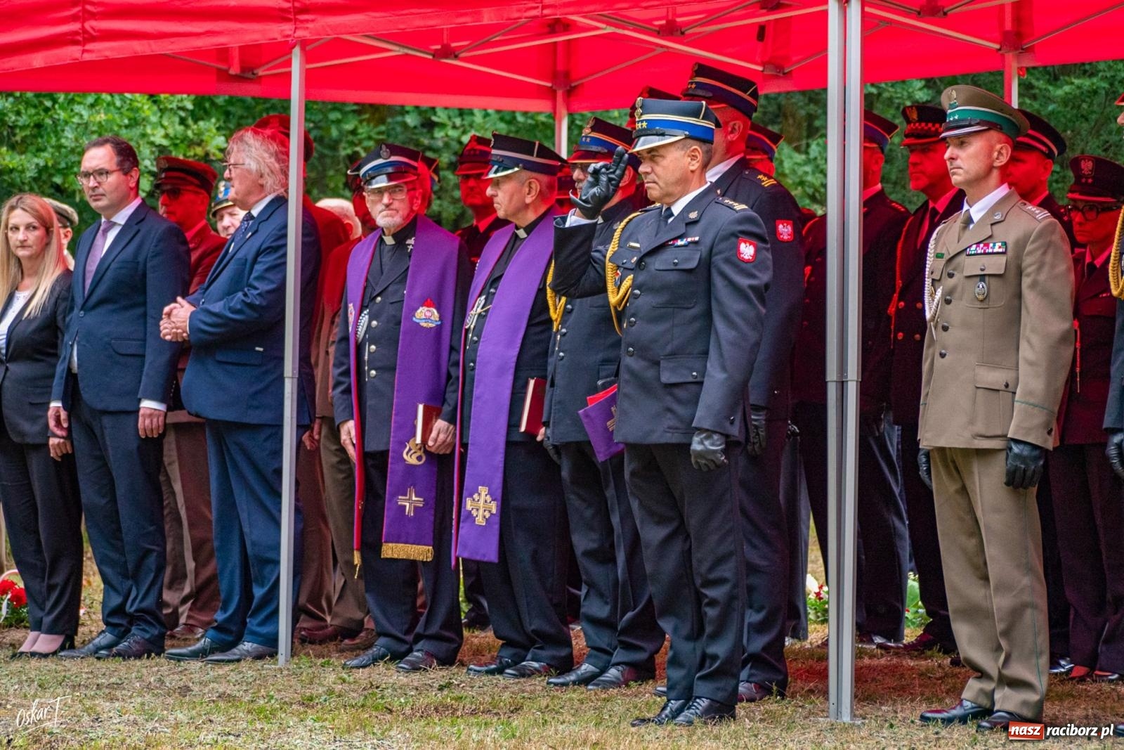 Zdjęcie w galerii na portalu naszraciborz.pl: 34. rocznica pożaru lasów. Hołd dla strażaków, którzy zginęli w walce z żywiołem wiadomości z regionu