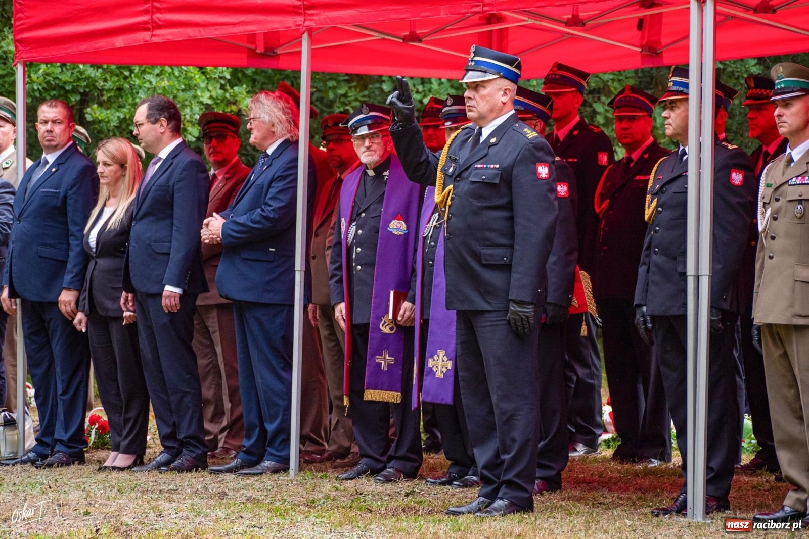 Zdjęcie w galerii na portalu naszraciborz.pl: 34. rocznica pożaru lasów. Hołd dla strażaków, którzy zginęli w walce z żywiołem wiadomości z regionu