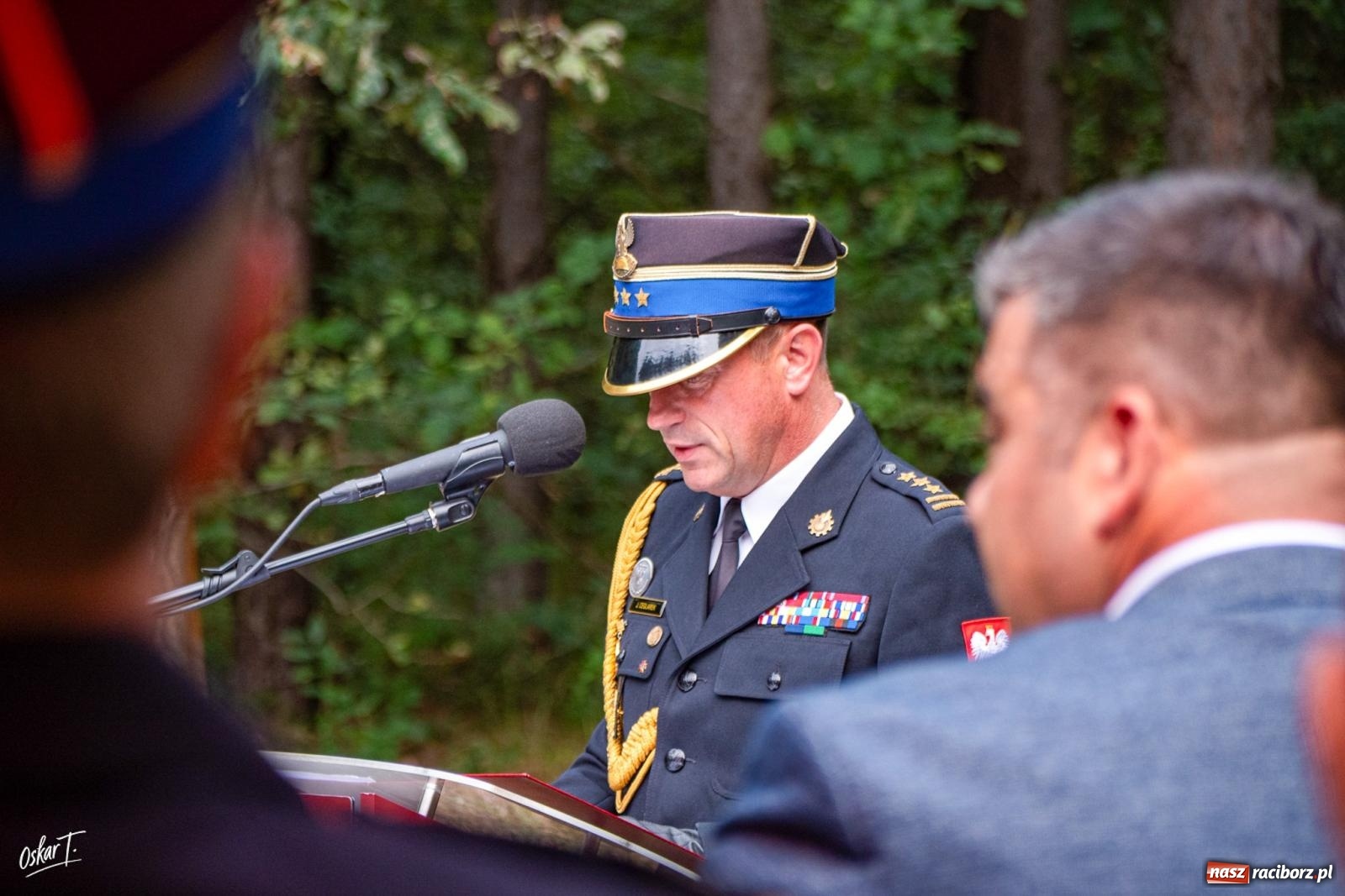 Zdjęcie w galerii na portalu naszraciborz.pl: 34. rocznica pożaru lasów. Hołd dla strażaków, którzy zginęli w walce z żywiołem wiadomości z regionu