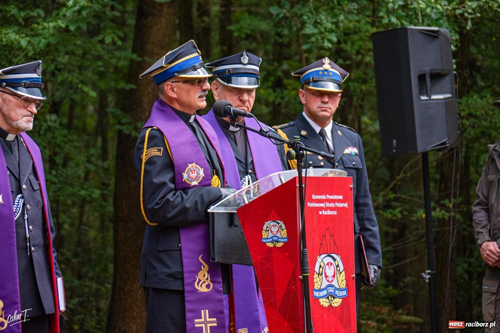 Zdjęcie w galerii na portalu naszraciborz.pl: 34. rocznica pożaru lasów. Hołd dla strażaków, którzy zginęli w walce z żywiołem wiadomości z regionu