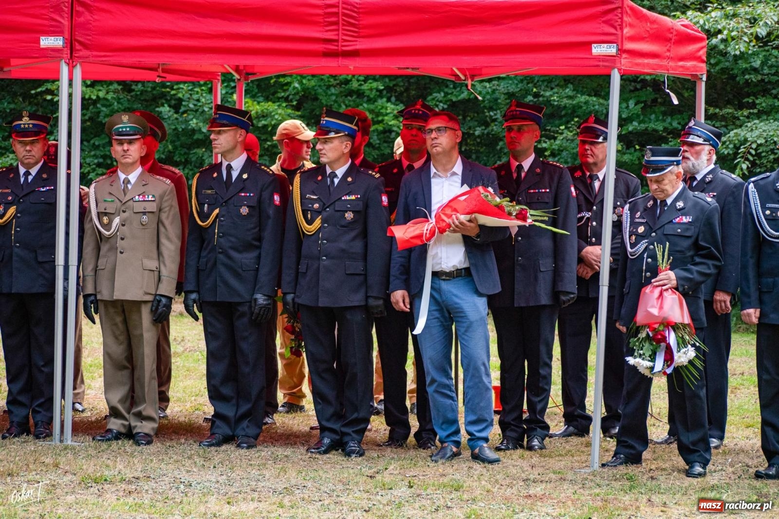 Zdjęcie w galerii na portalu naszraciborz.pl: 34. rocznica pożaru lasów. Hołd dla strażaków, którzy zginęli w walce z żywiołem wiadomości z regionu