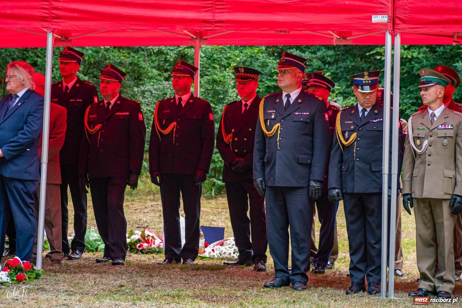 Zdjęcie w galerii na portalu naszraciborz.pl: 34. rocznica pożaru lasów. Hołd dla strażaków, którzy zginęli w walce z żywiołem wiadomości z regionu