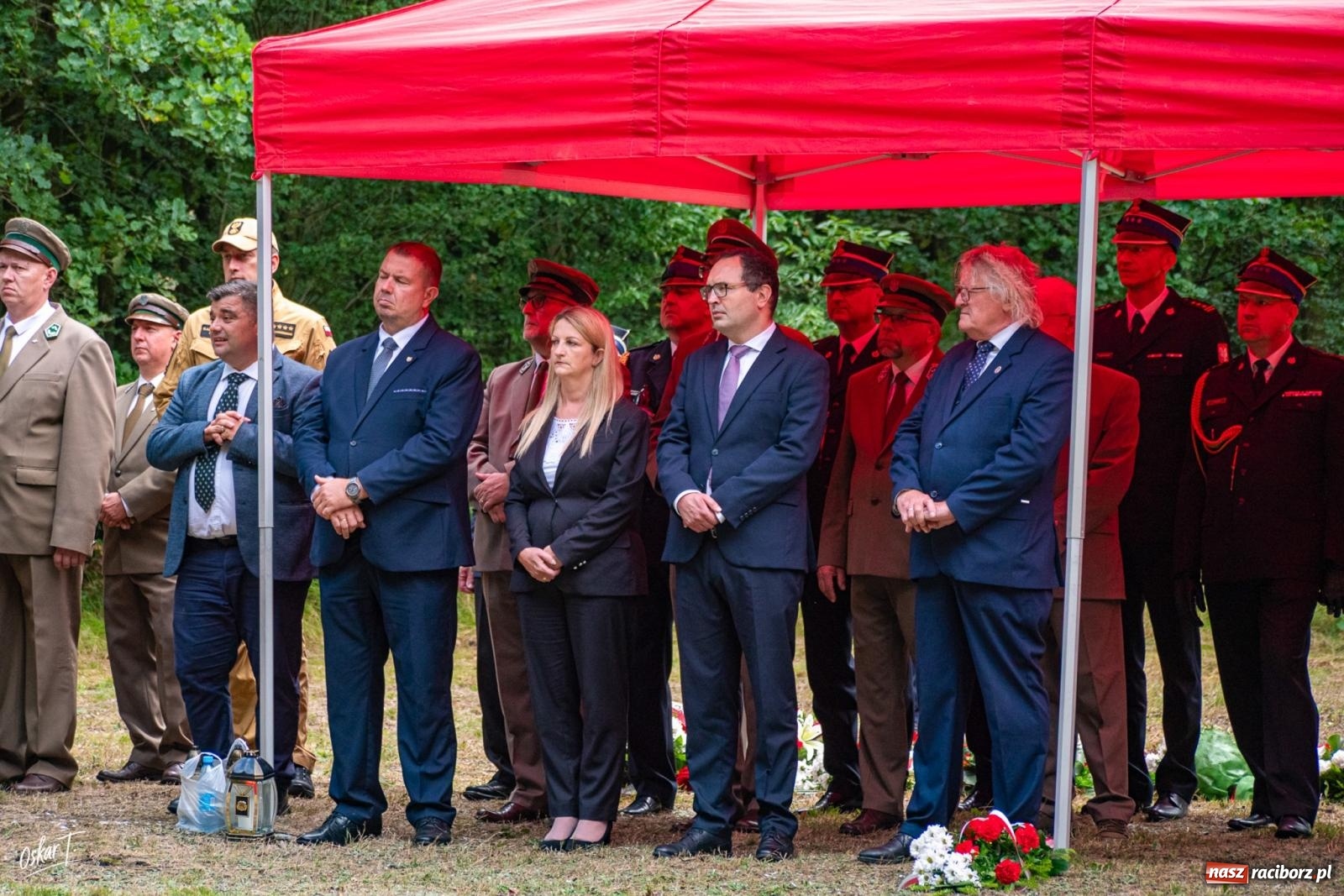 Zdjęcie w galerii na portalu naszraciborz.pl: 34. rocznica pożaru lasów. Hołd dla strażaków, którzy zginęli w walce z żywiołem wiadomości z regionu