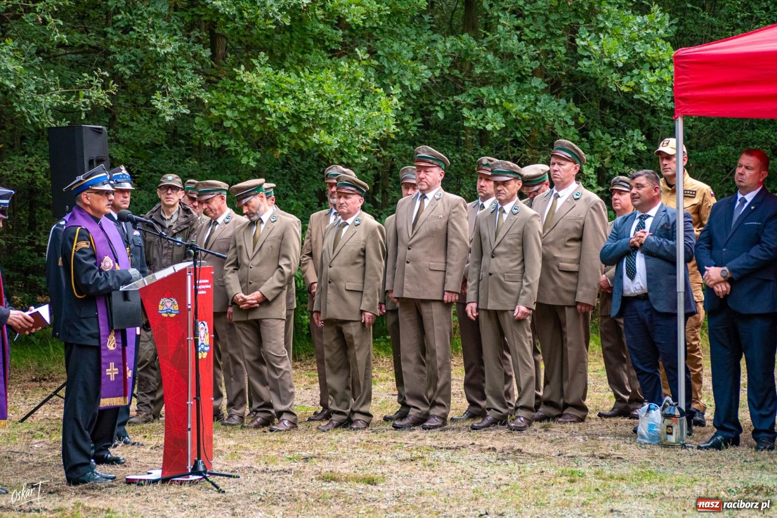 Zdjęcie w galerii na portalu naszraciborz.pl: 34. rocznica pożaru lasów. Hołd dla strażaków, którzy zginęli w walce z żywiołem wiadomości z regionu