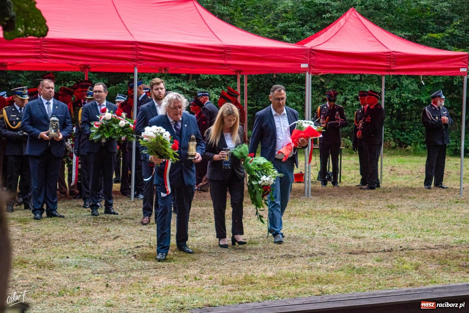 Zdjęcie w galerii na portalu naszraciborz.pl: 34. rocznica pożaru lasów. Hołd dla strażaków, którzy zginęli w walce z żywiołem wiadomości z regionu