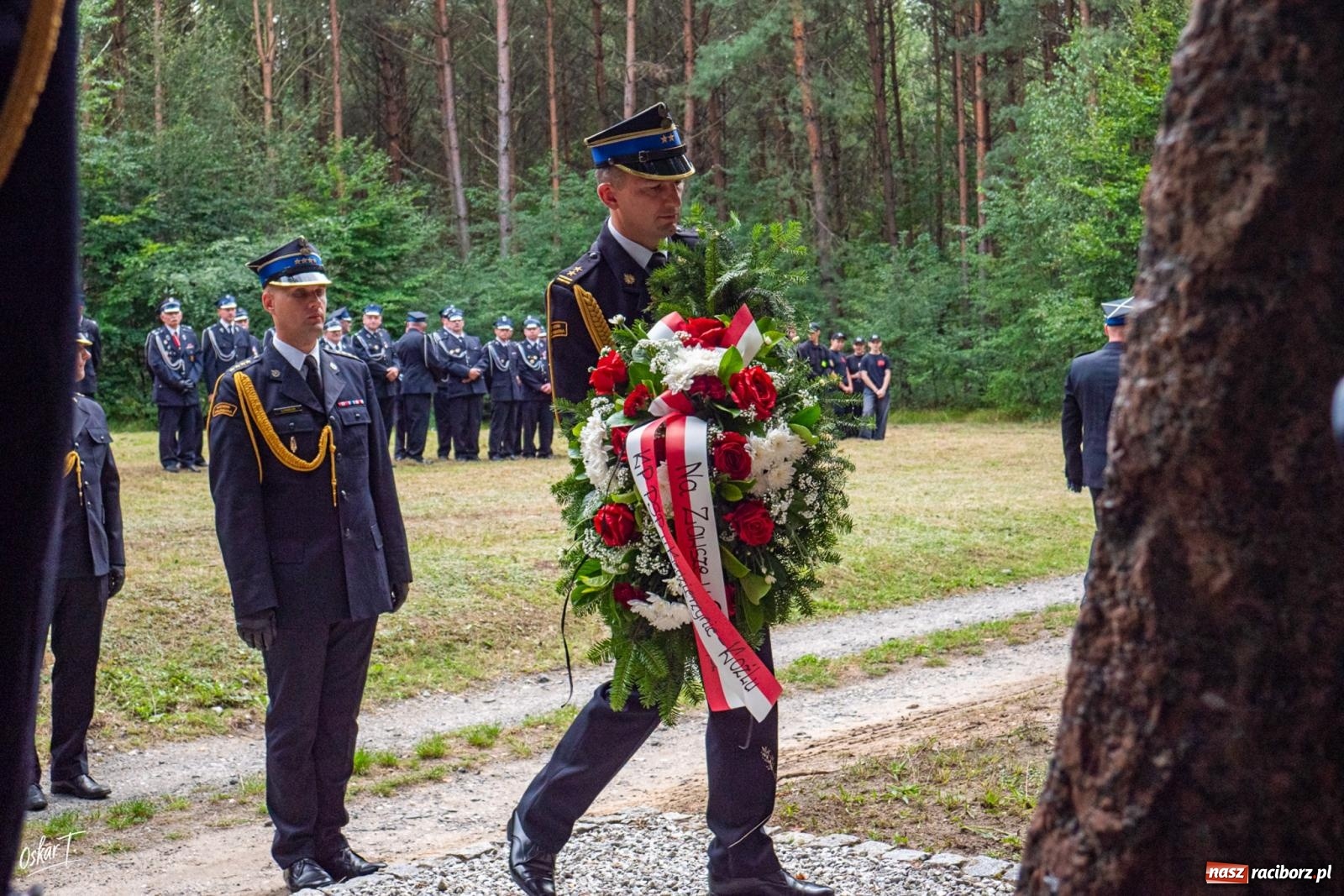 Zdjęcie w galerii na portalu naszraciborz.pl: 34. rocznica pożaru lasów. Hołd dla strażaków, którzy zginęli w walce z żywiołem wiadomości z regionu