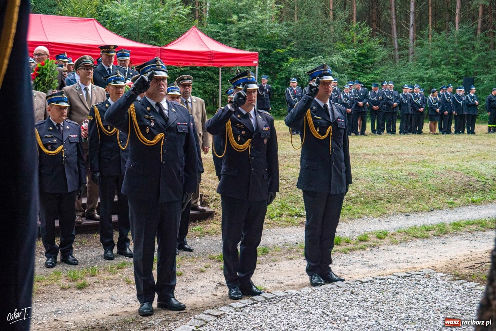 Zdjęcie w galerii na portalu naszraciborz.pl: 34. rocznica pożaru lasów. Hołd dla strażaków, którzy zginęli w walce z żywiołem wiadomości z regionu